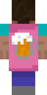 Плащ Пиво на розовом фоне для Майнкрафт