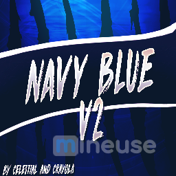 Ресурспак Navy Blue v2 (1.7-.1.8) для Майнкрафт