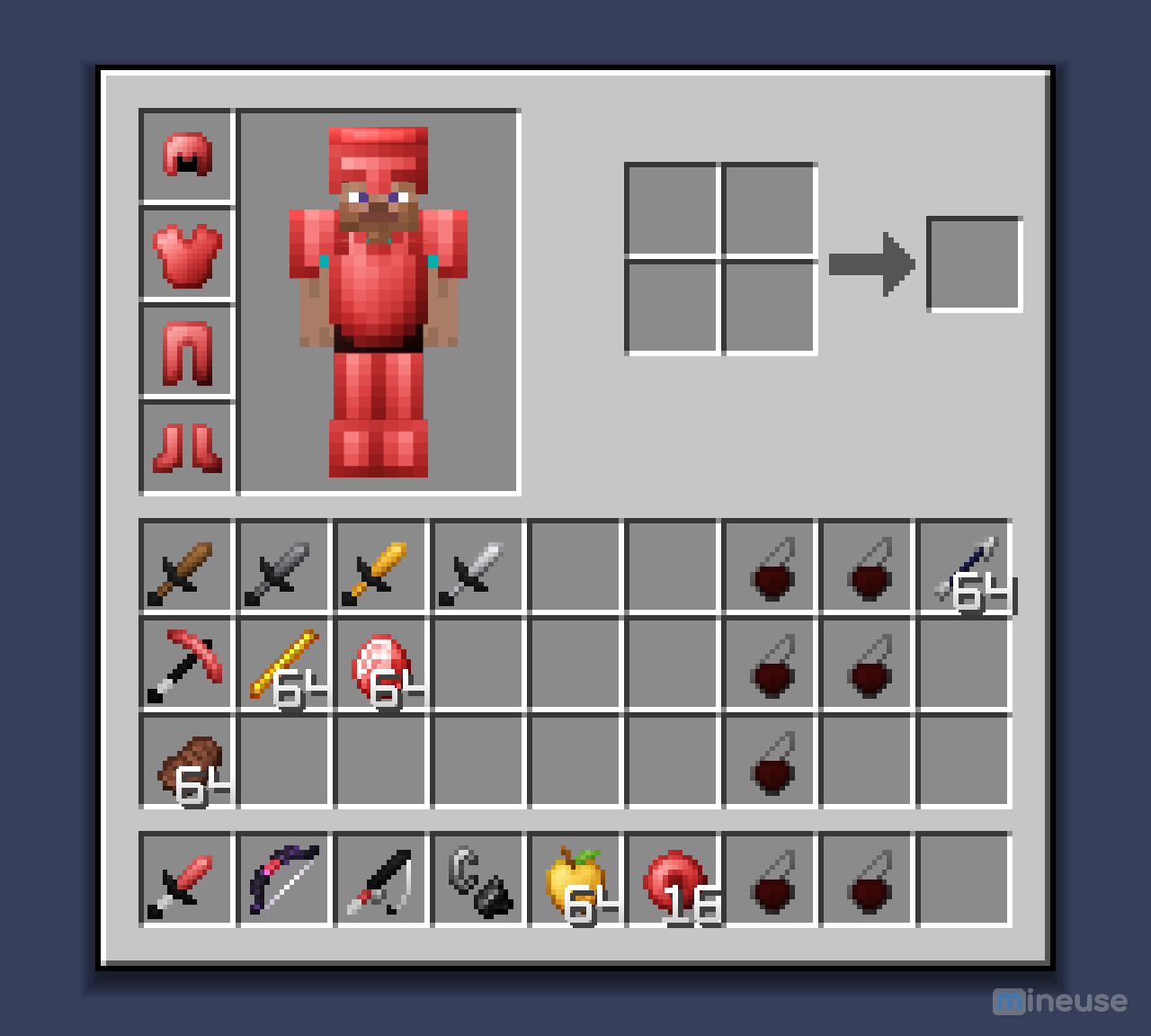 Ресурспак Iris Red PvP Pack для Майнкрафт