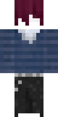 Скин Голубая кофта на безликом мальчике для Майнкрафт