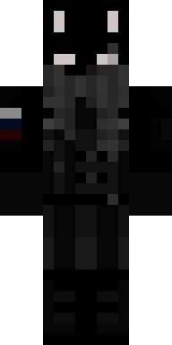 Скин Ушастик с серым шарфом для Майнкрафт