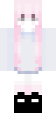 Скин Девочка с розовыми волосами для Майнкрафт