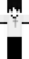 Скин Белая футболка с крестом для майнкрафт