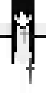 Скин Белый купальник с огромным крестом на спине для майнкрафт