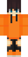 Скин В оранжевой кофте для Майнкрафт
